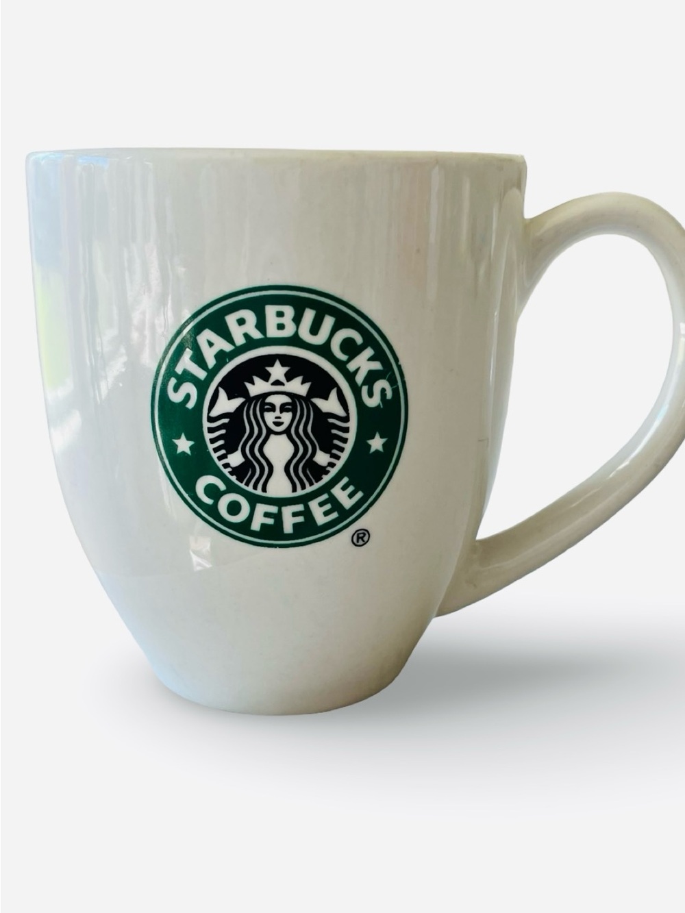 Vintage 2007 Starbucks Classic Siren White Ceramic Coffee Mug